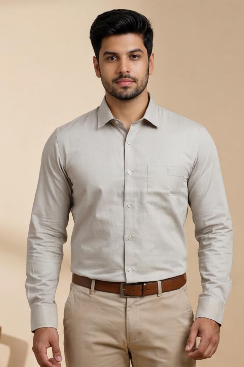 Ash Grey Classic Shirt - L-Grey
