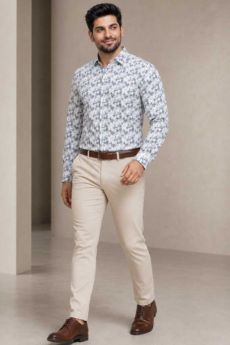 Silver Mist Shirt -White-Grey - 3