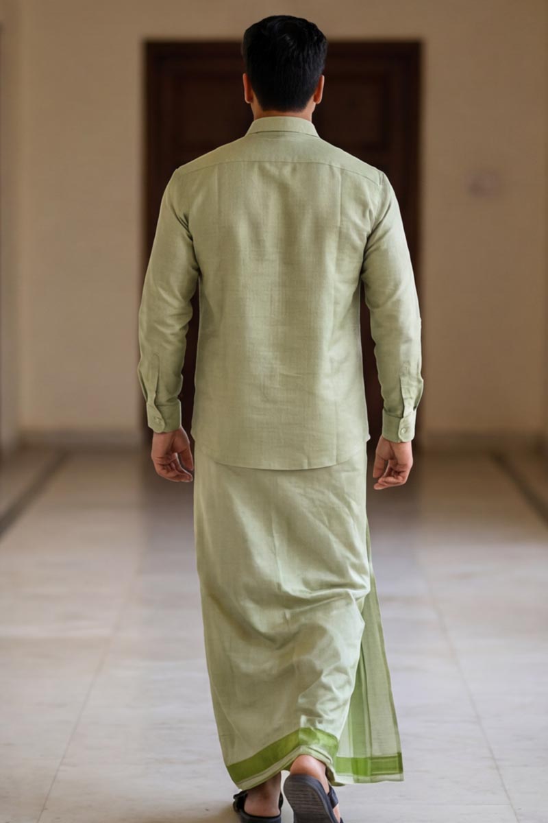 Classic Pista Ethnic Ensemble -L-Green - 6