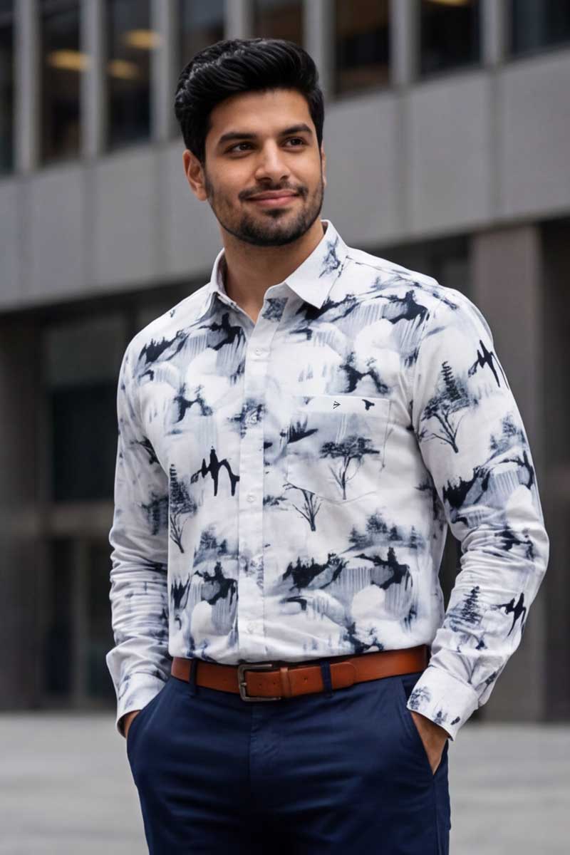 SHIRT - Urban Landscape Long Sleeve Shirt (ASH) - 3