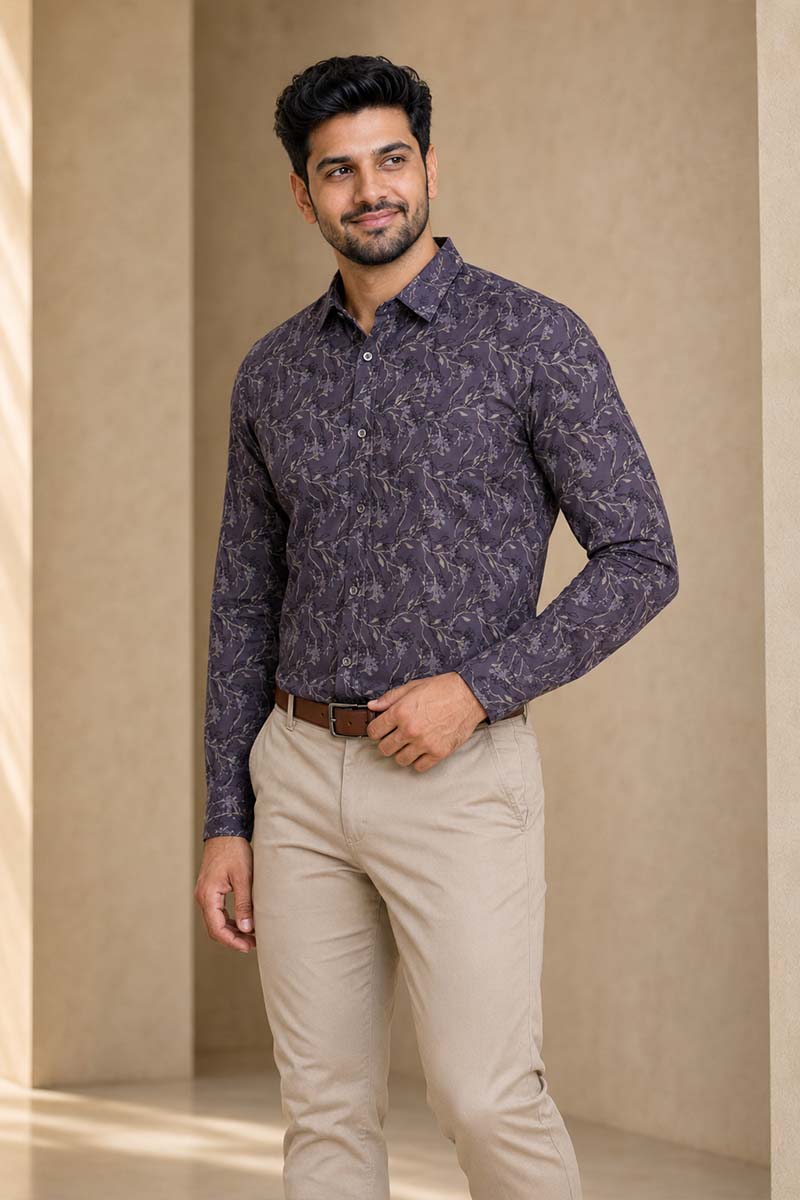 Lilac Charm Shirt -L-Purple - 4