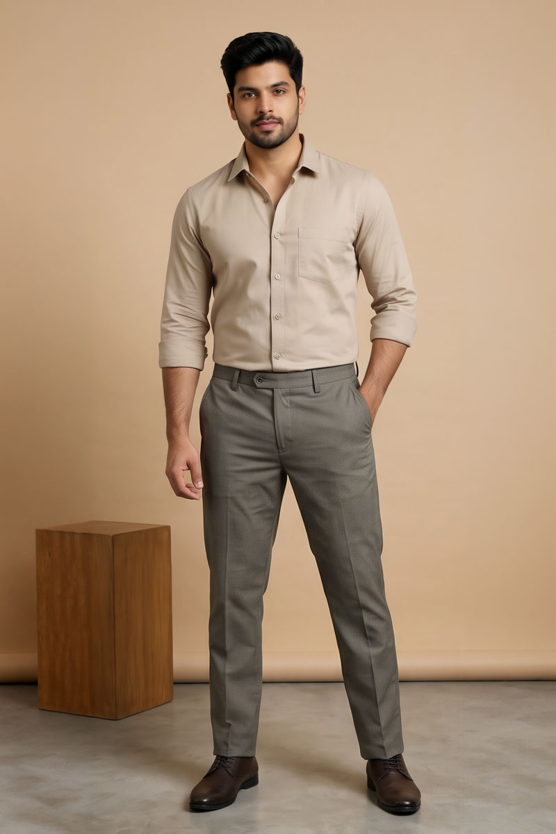 Elite Grey Office Trousers - D-Grey - 6