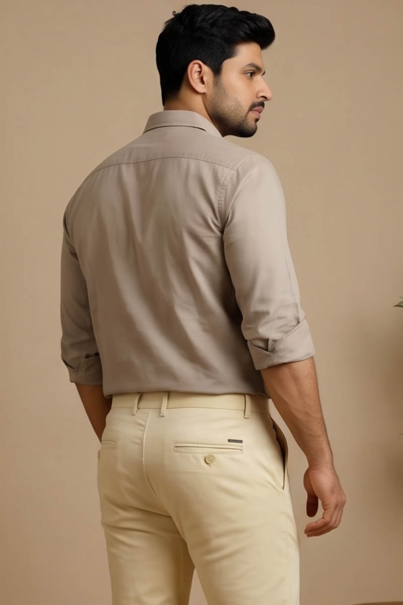 Elegant Sandal Tailored Fit Pants - Sandal - 6