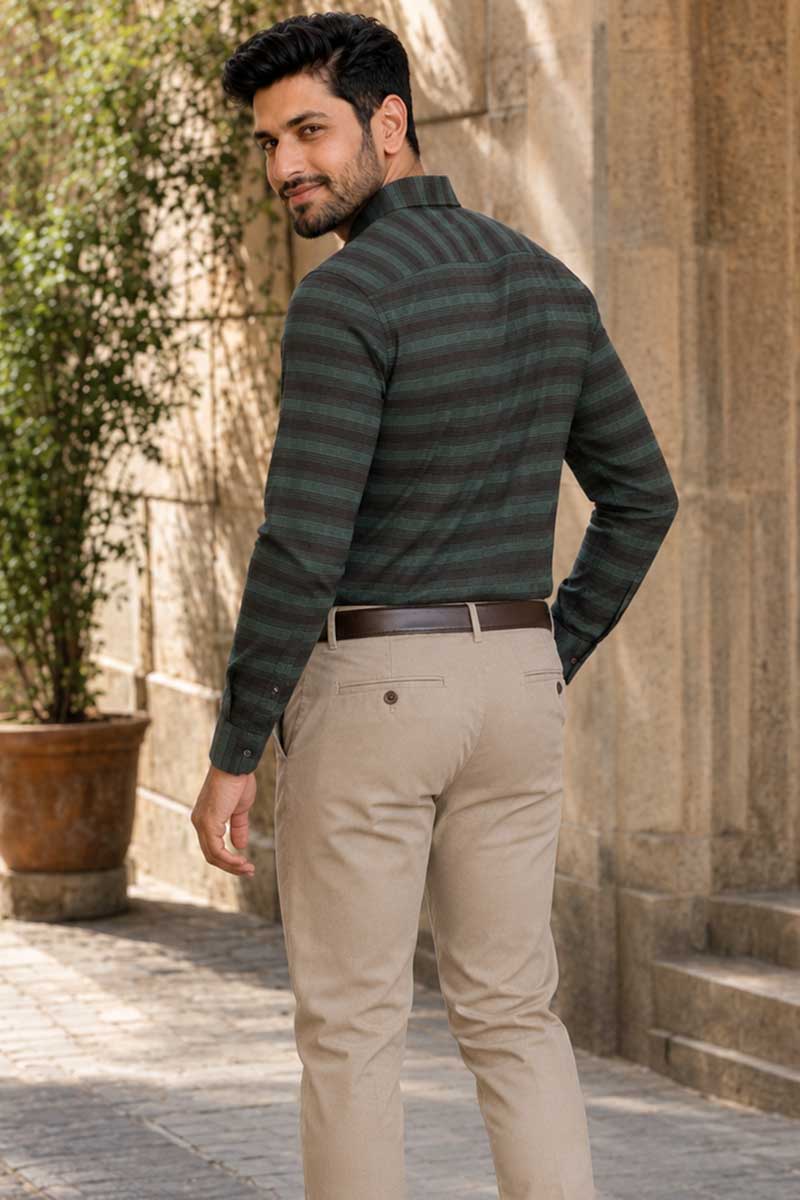 Green Heritage Check Shirt  -Green - 6