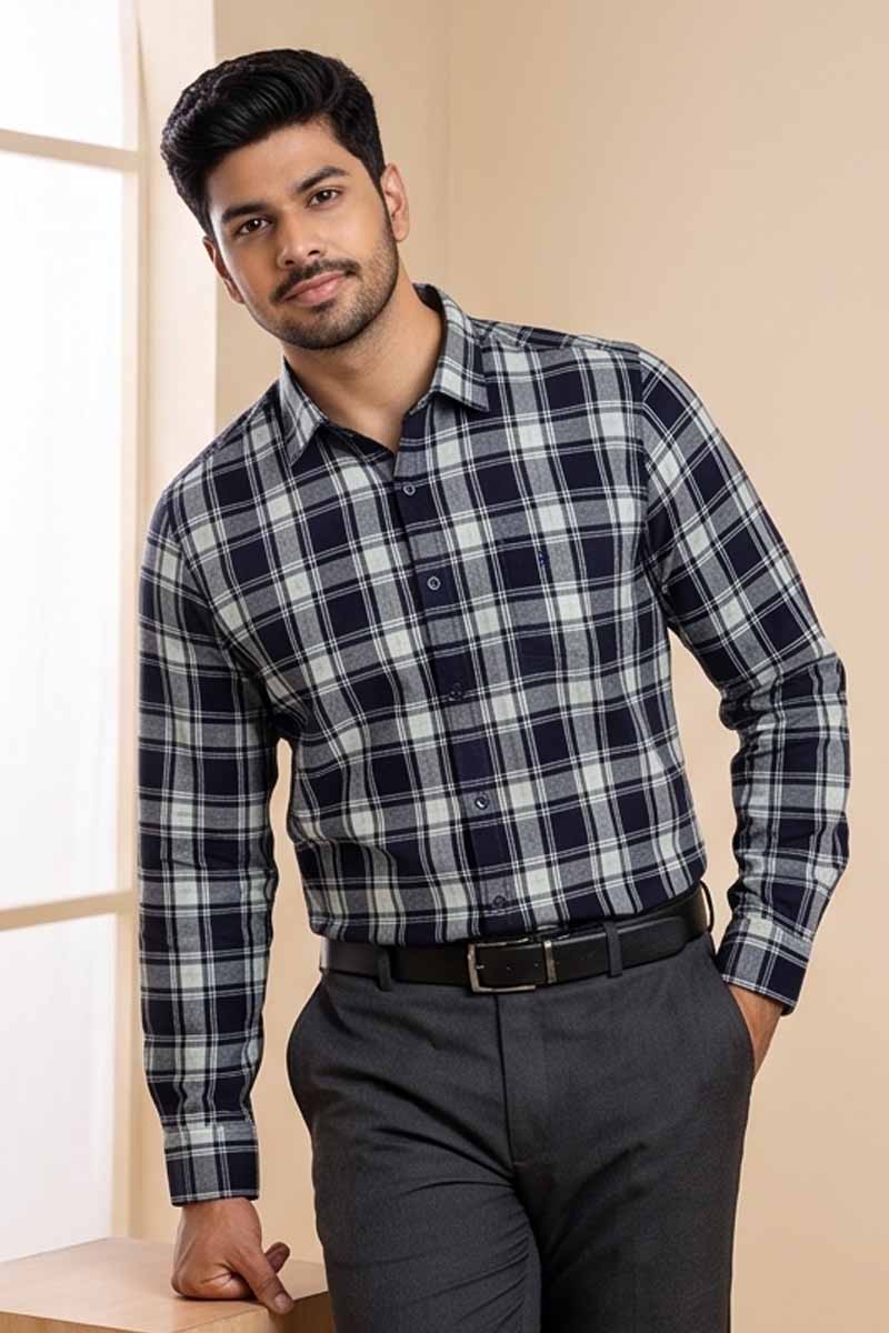 Premium Pastel Green Checked Shirt - P-Green