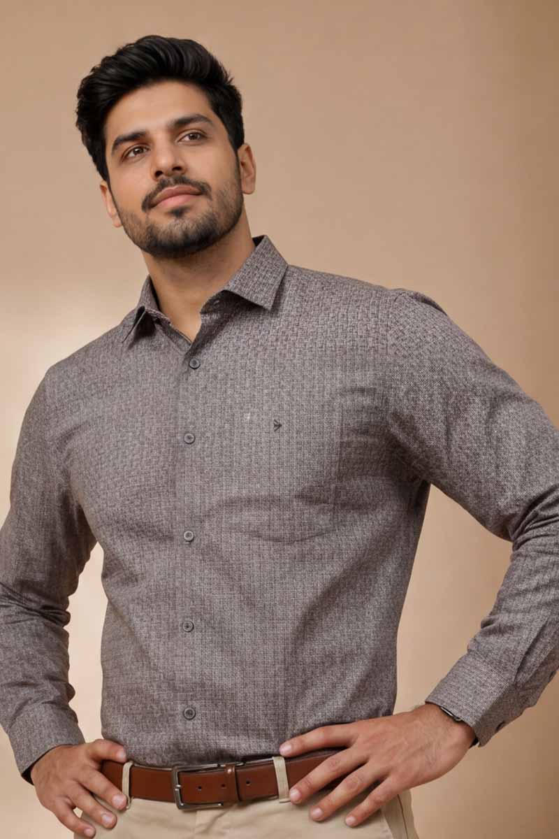 Espresso Elegance Shirt - Brownish - 4