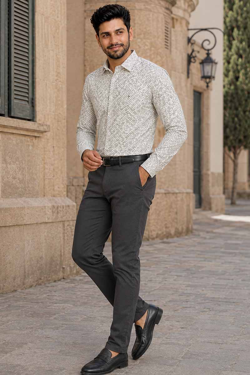 Urban Mist Shirt -White-Grey - 4