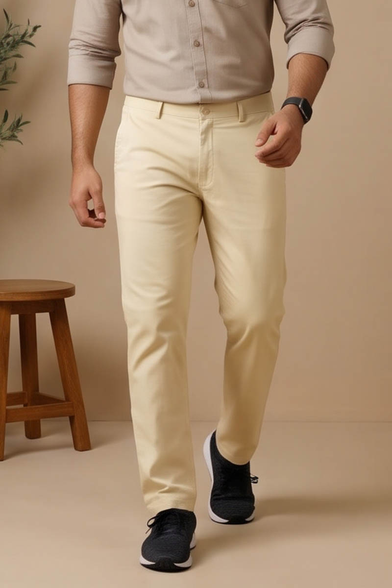 Elegant Sandal Tailored Fit Pants - Sandal - 5