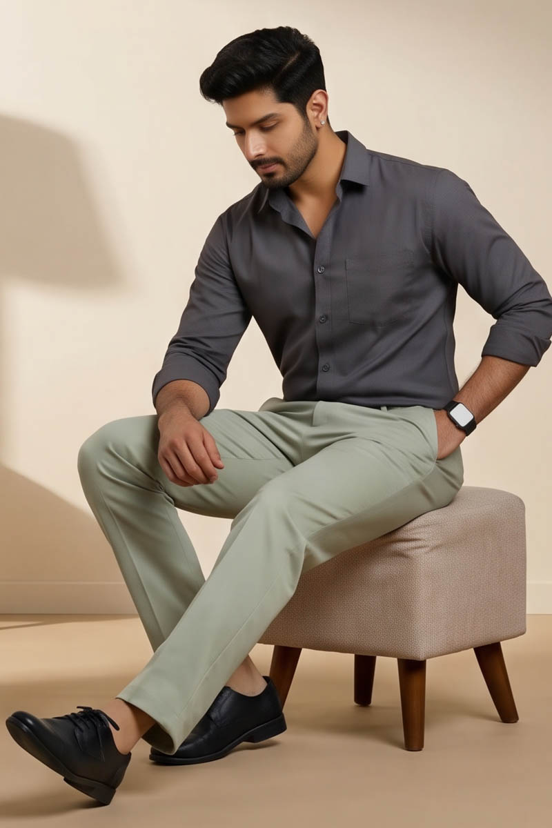 Modern Fit Dusty Trousers - Dusty