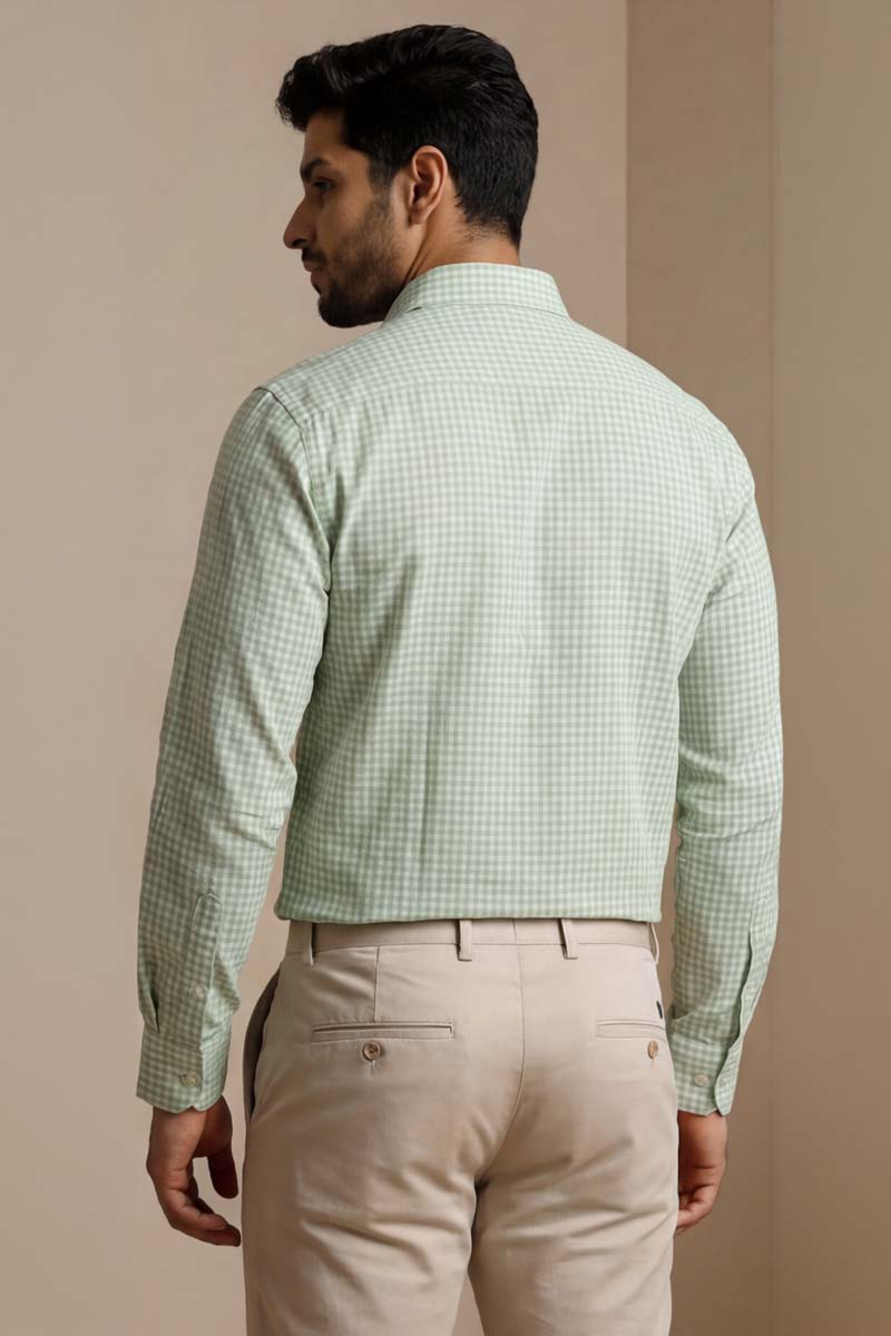 Men’s Premium Light Green Striped - L-Green - 6