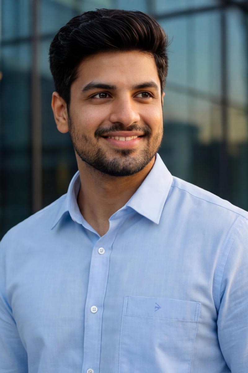 L-Grey Plain Formal Shirt (Smart Fit - Full Sleeves)_RBF-353 - 2