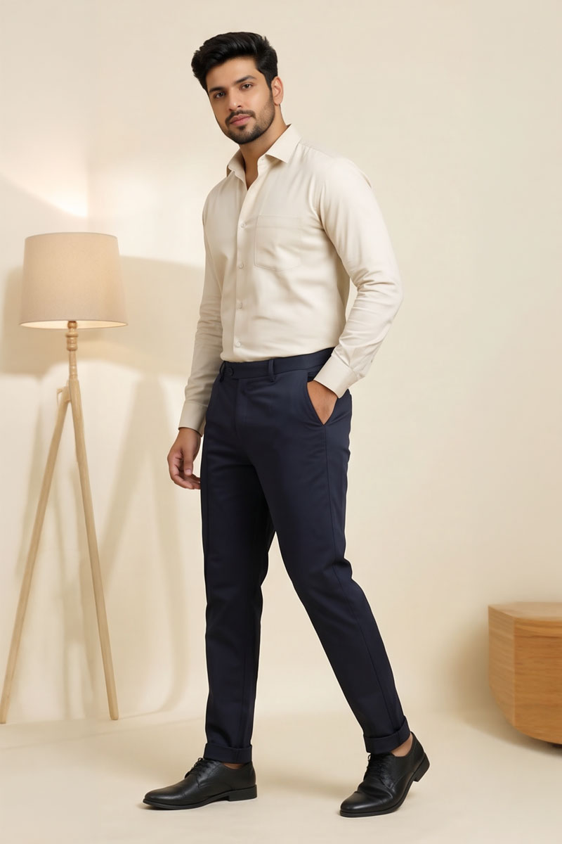 Men’s Navy Trousers - Navy - 2
