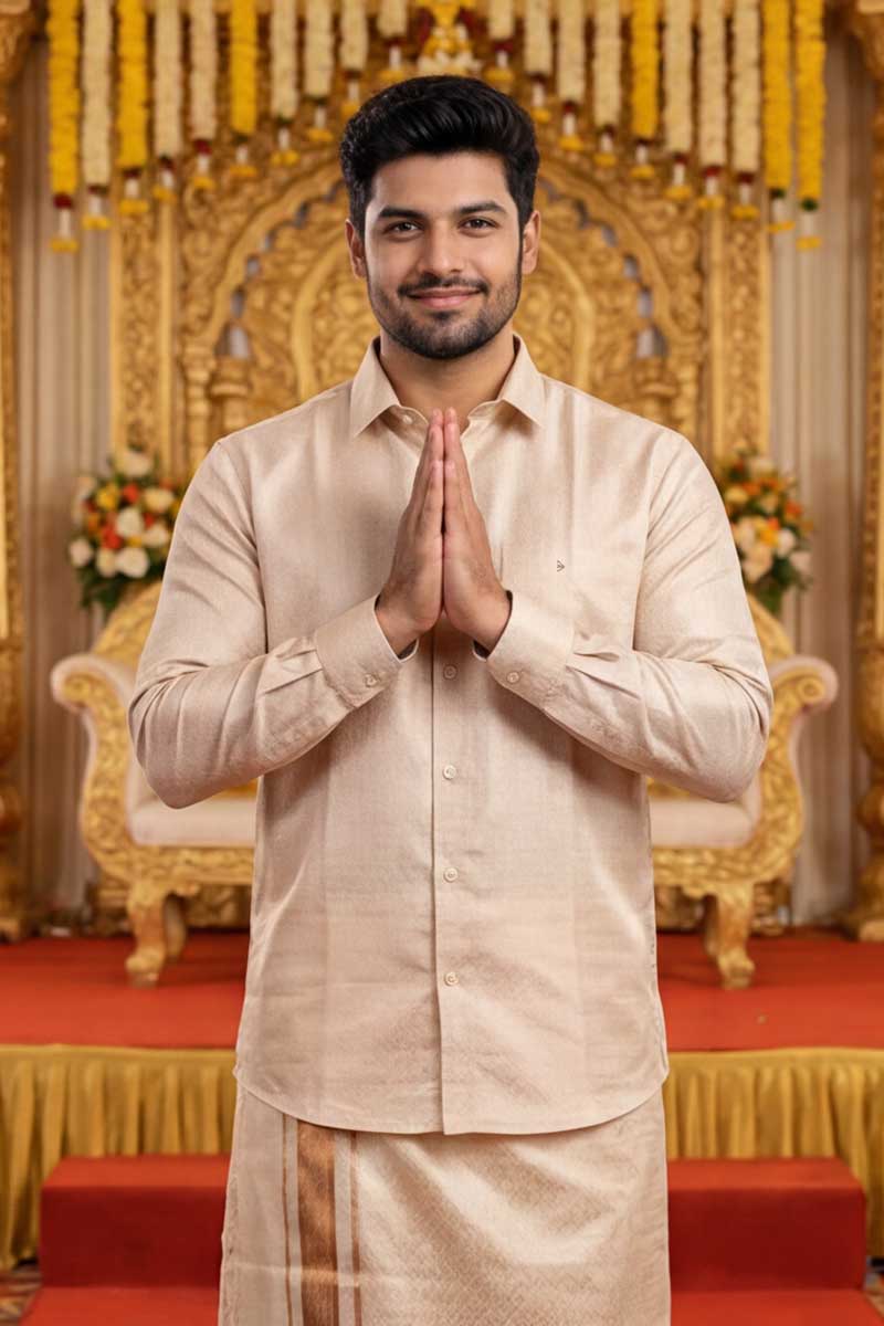 Ivory Gold Traditional Ensemble-Copper - 2