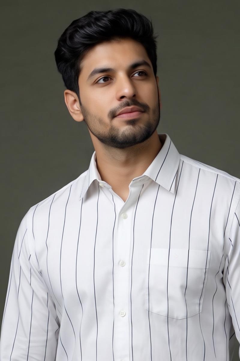 Pure White Classic Shirt - White - 2