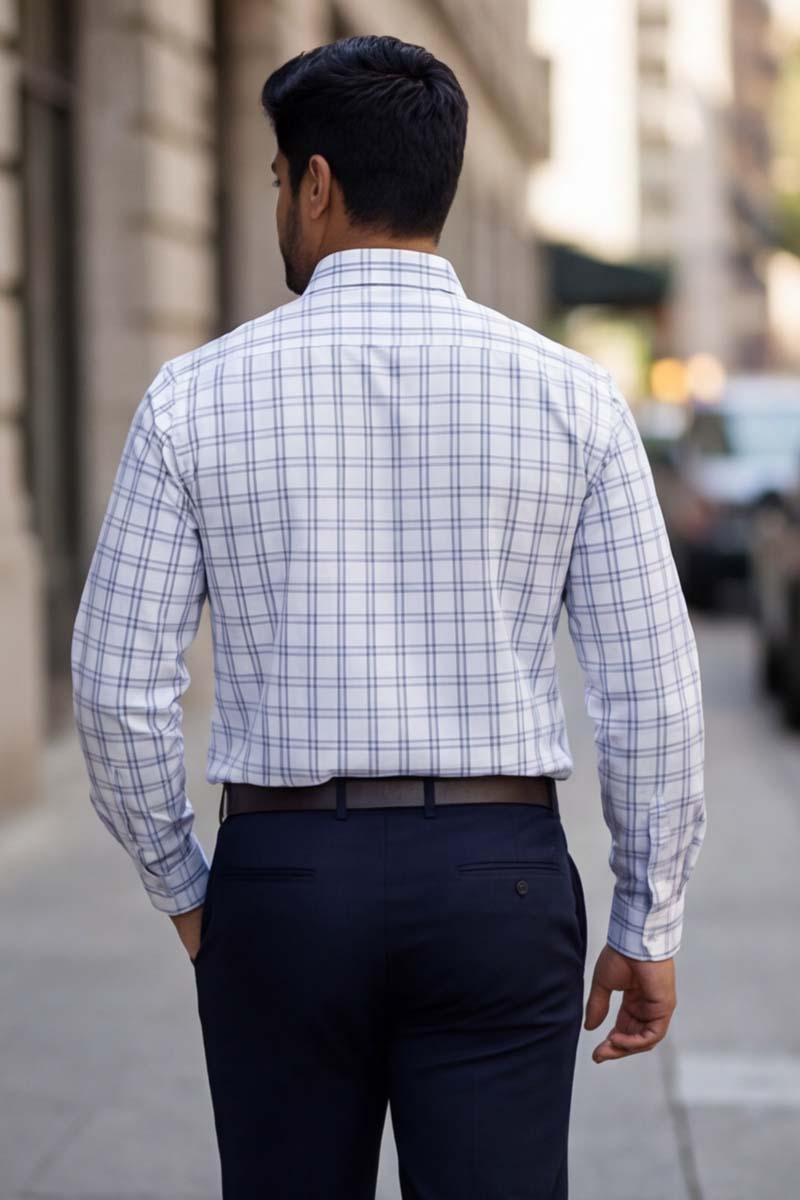 Global Check Series Shirt – White - 6