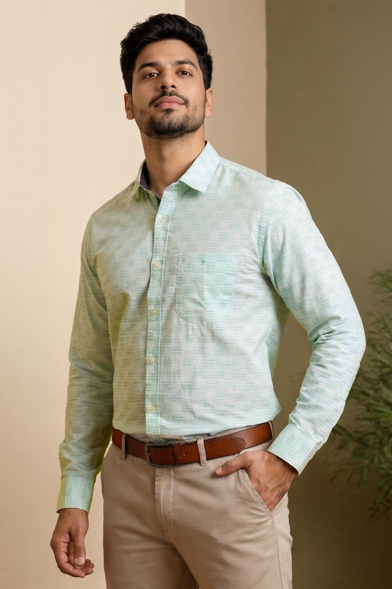 Fresh Green Classic Shirt - L-Green - 4