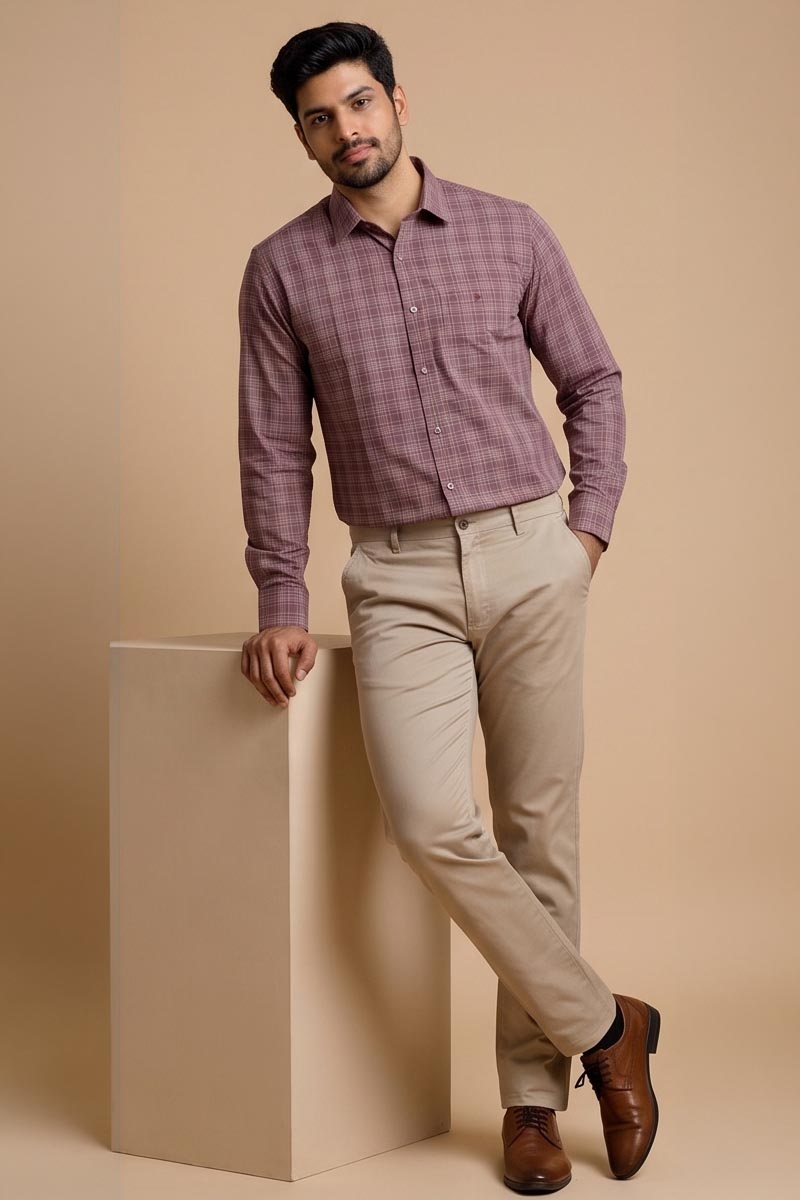 Plaid Button-down (Onion) - 5