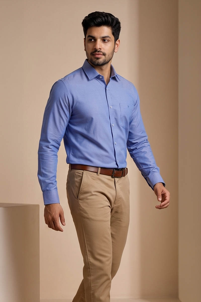Azure Essential Shirt -L-Blue - 3