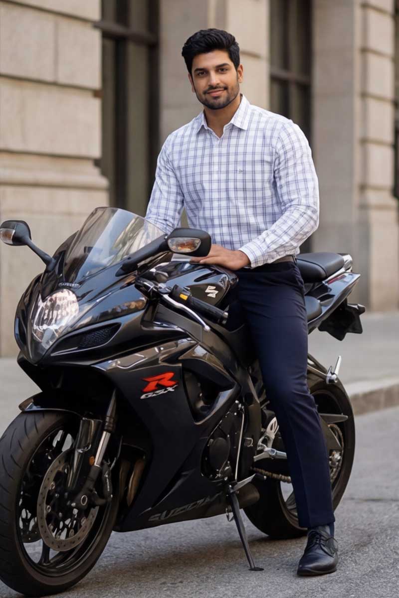 Global Check Series Shirt – White - 5