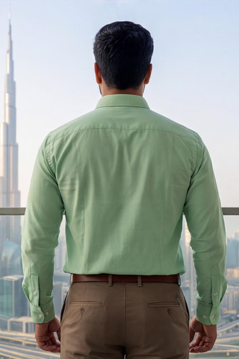 PrimeLine Formal Shirt – Pastel Green - 5