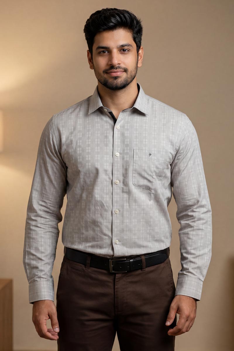 Cloud Grey Premium Shirt - L-Grey