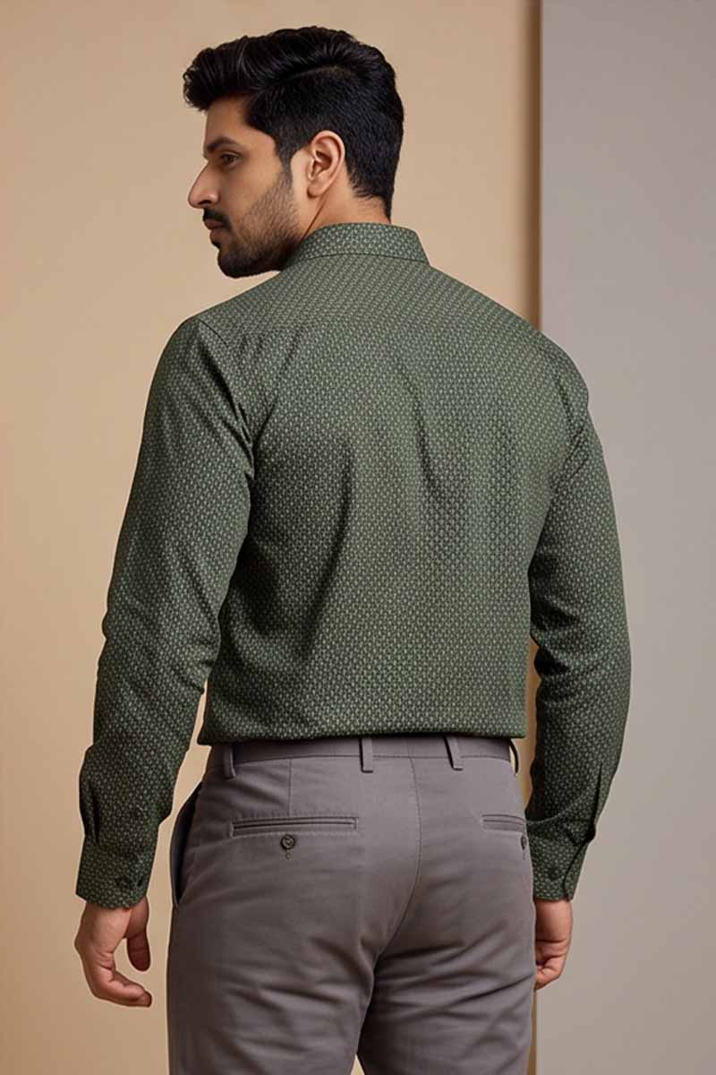 Men’s Green Premium Print Shirt - 6