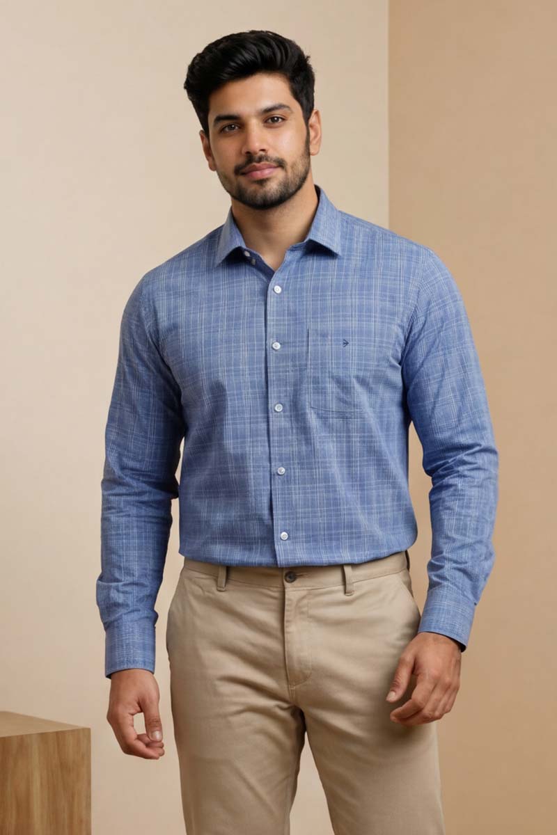 Azure Blue Signature Shirt - S-BLUE