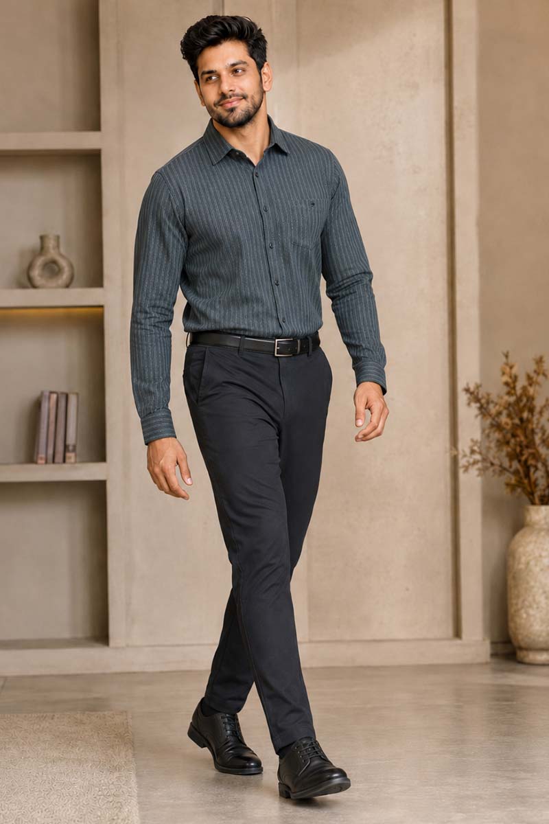Grey Monarch Shirt - E-Grey - 3