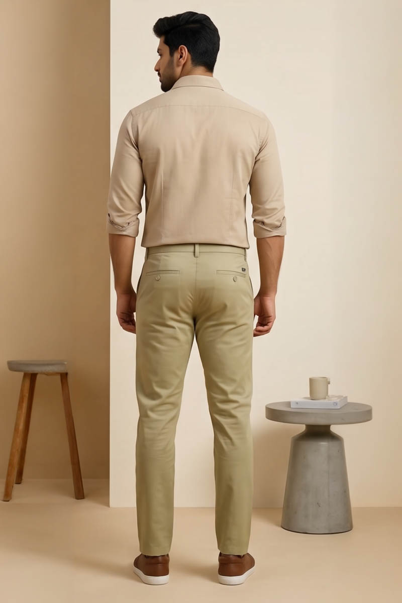 Signature Khaki Trousers - Khaki - 2