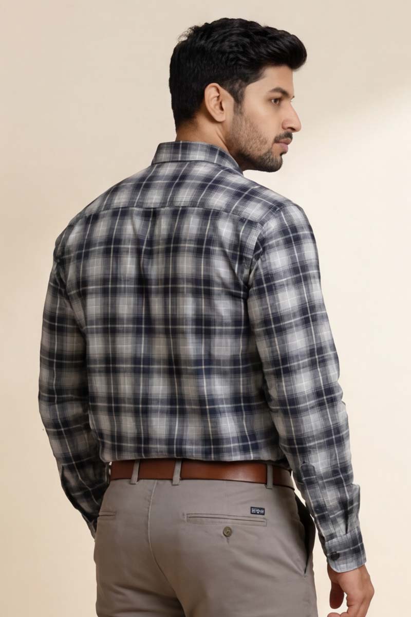 Urban Check Shirt - L-Grey - 6