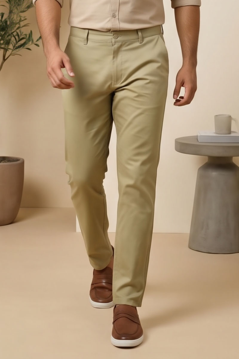 Signature Khaki Trousers - Khaki - 5