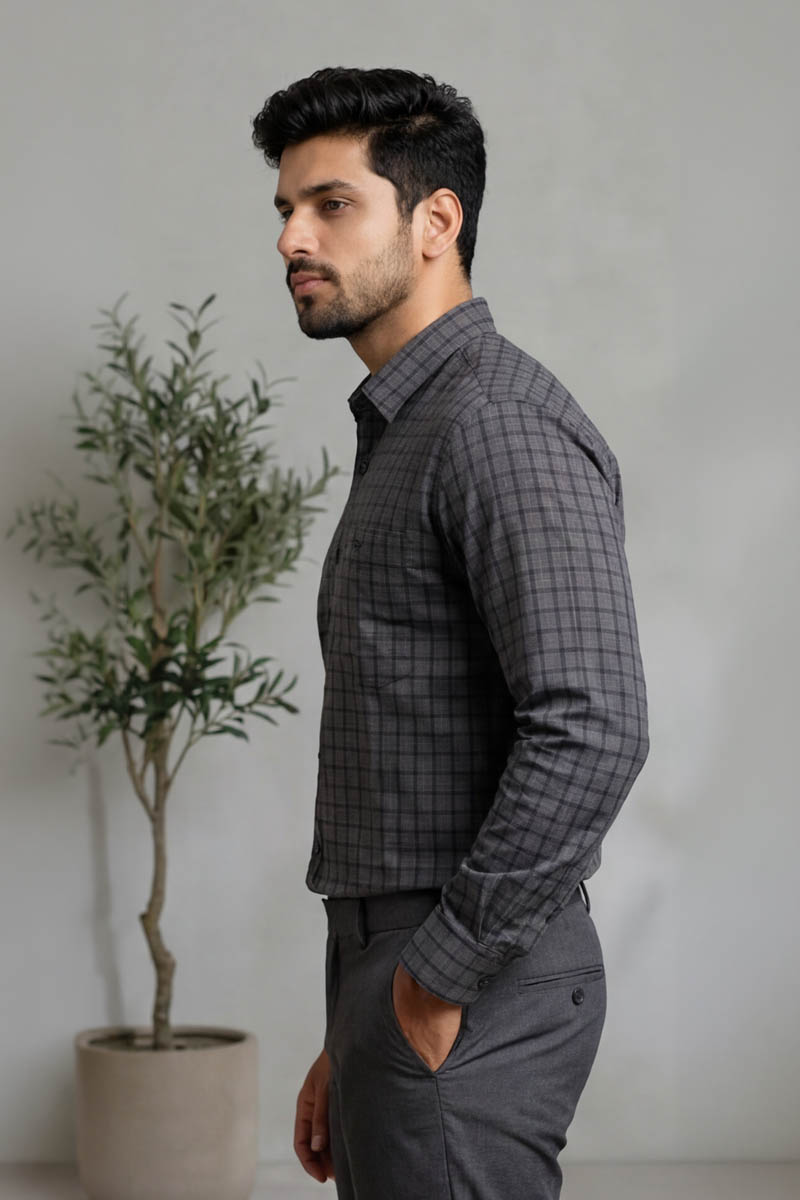 Urban Grey Stripe Shirt - Grey - 2