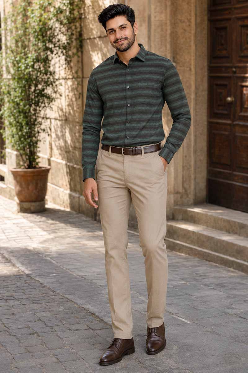 Green Heritage Check Shirt  -Green - 5