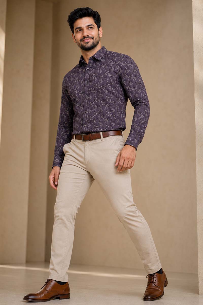Lilac Charm Shirt -L-Purple