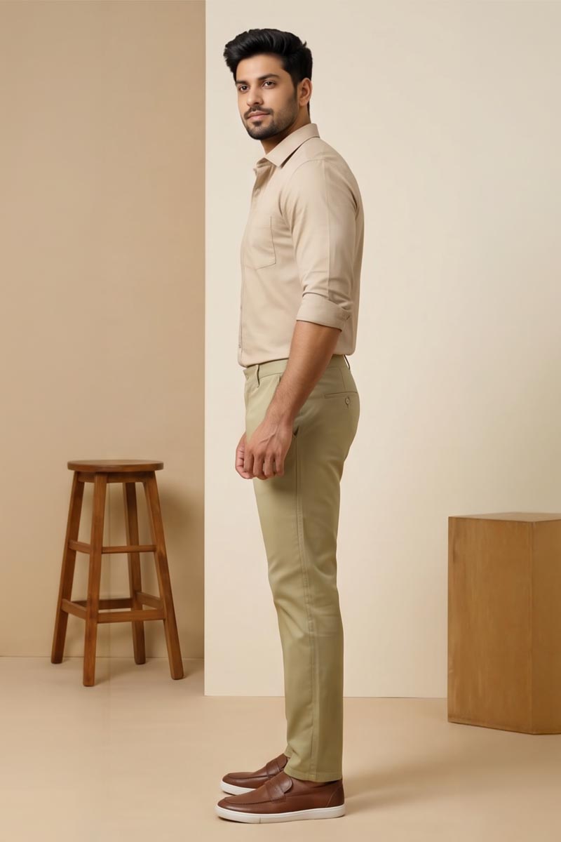 Signature Khaki Trousers - Khaki - 6