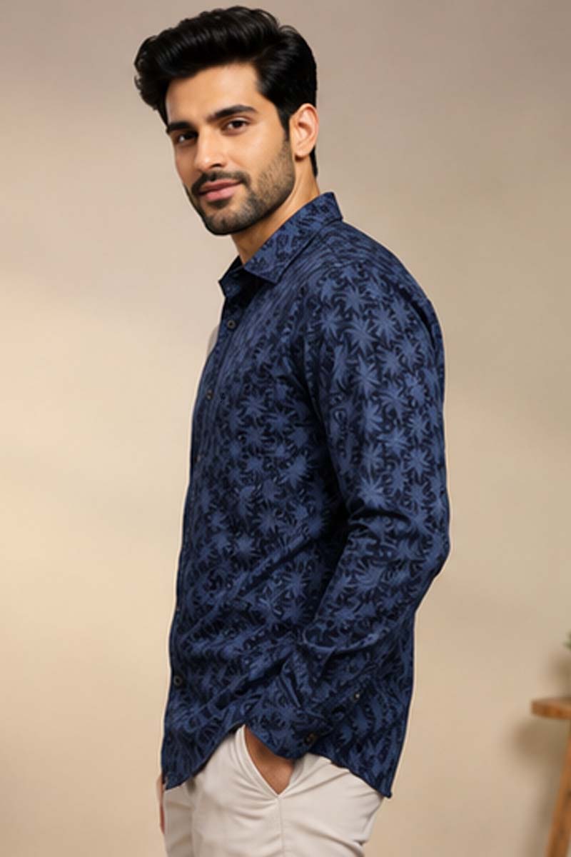 Signature Floral Shirt - D-Blue - 3