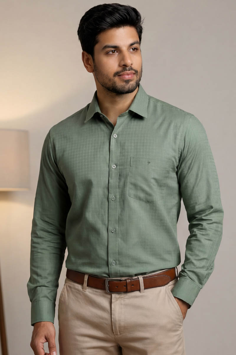 Executive Ash Green shirt -Ash Green - 5