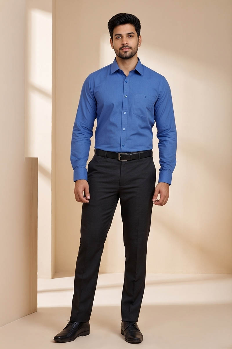 Sapphire Blue Shirt- N-Blue - 5