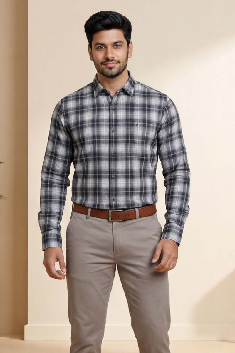 Urban Check Shirt - L-Grey