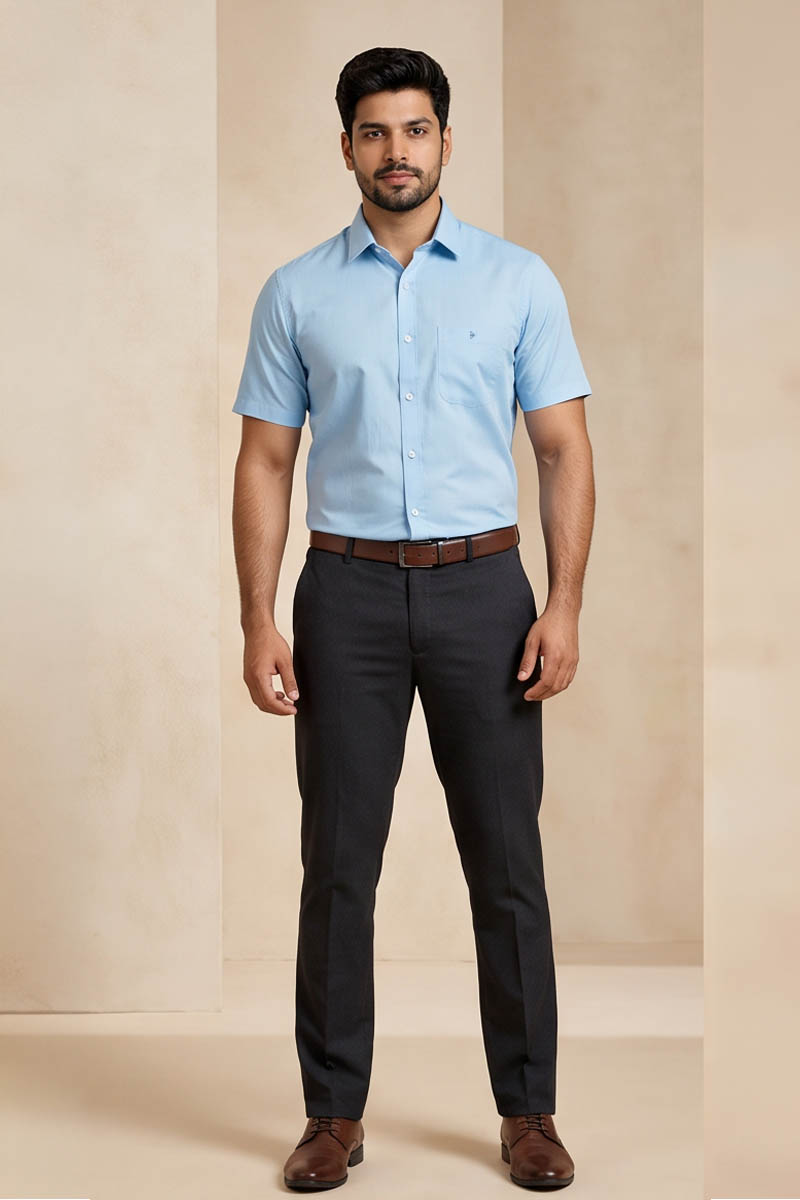 Ocean Blue Signature Shirt - T-Blue - 5
