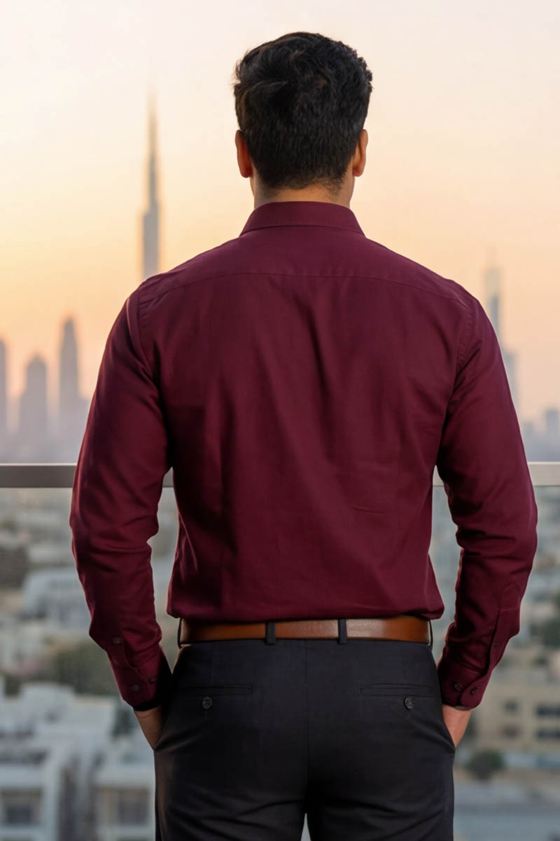 Regal Classic Formal Shirt – Maroon - 6