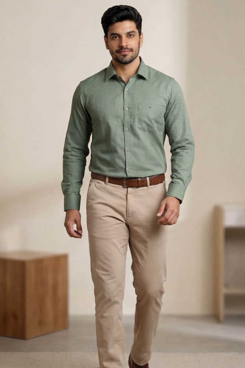 Executive Ash Green shirt -Ash Green - 3