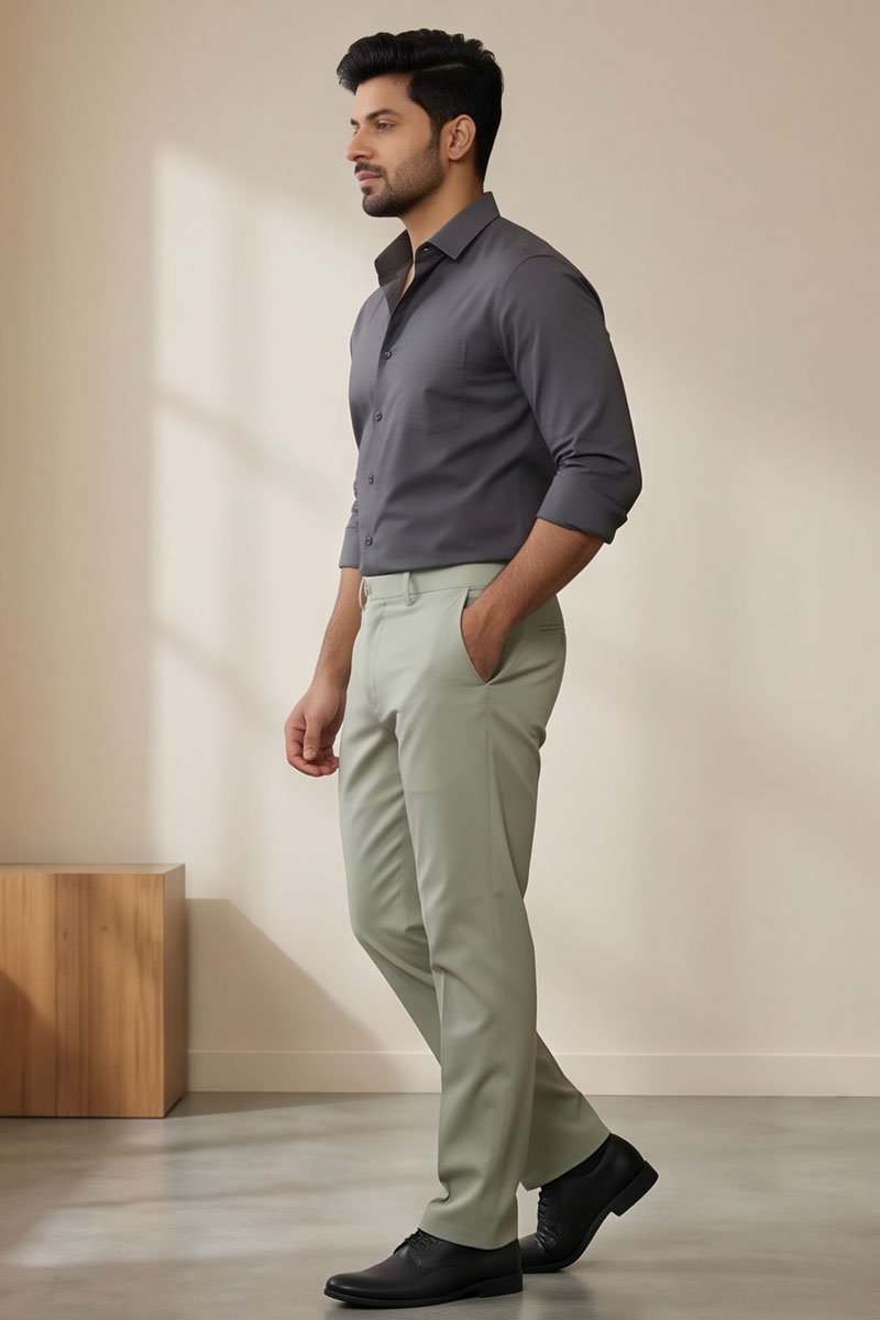 Modern Fit Dusty Trousers - Dusty - 3