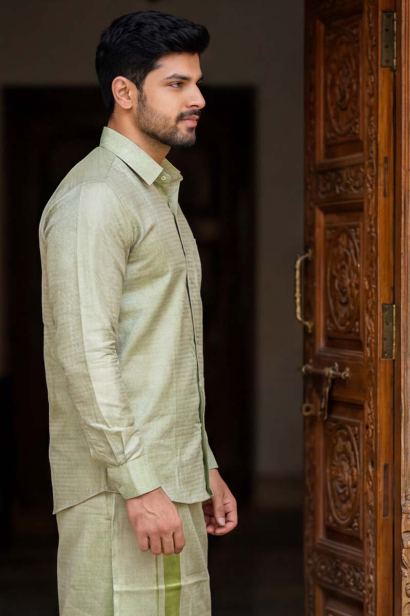Classic Pista Ethnic Ensemble -L-Green - 3