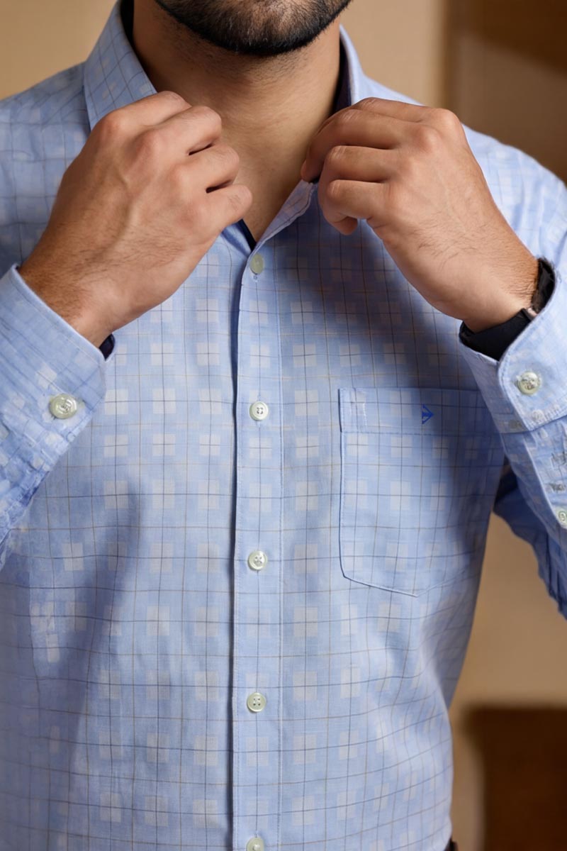 Aqua Blue Premium Shirt - T -Blue - 5