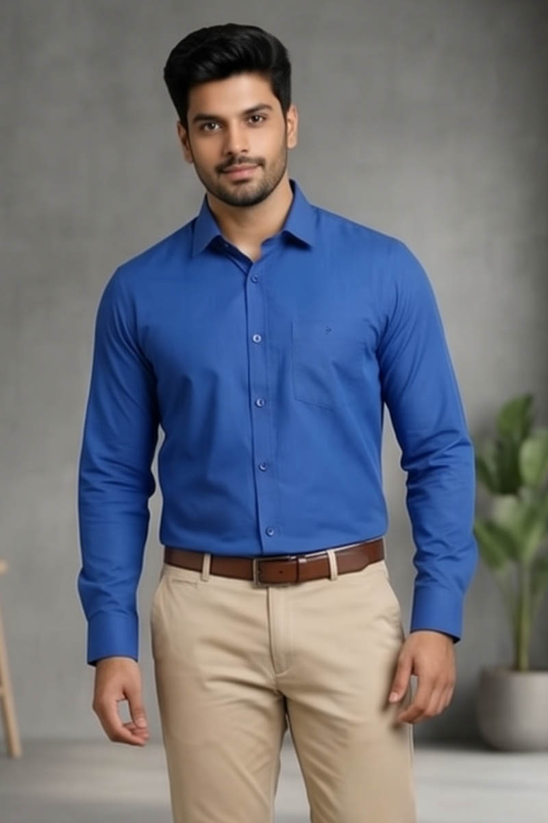 Classic Blue Shirt - A - BLUE