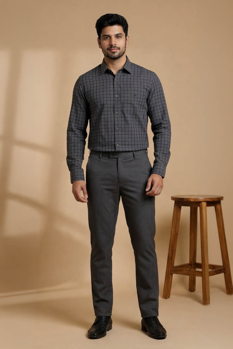 Urban Grey Stripe Shirt - Grey - 3