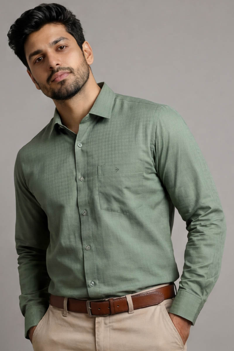 Executive Ash Green shirt -Ash Green - 4