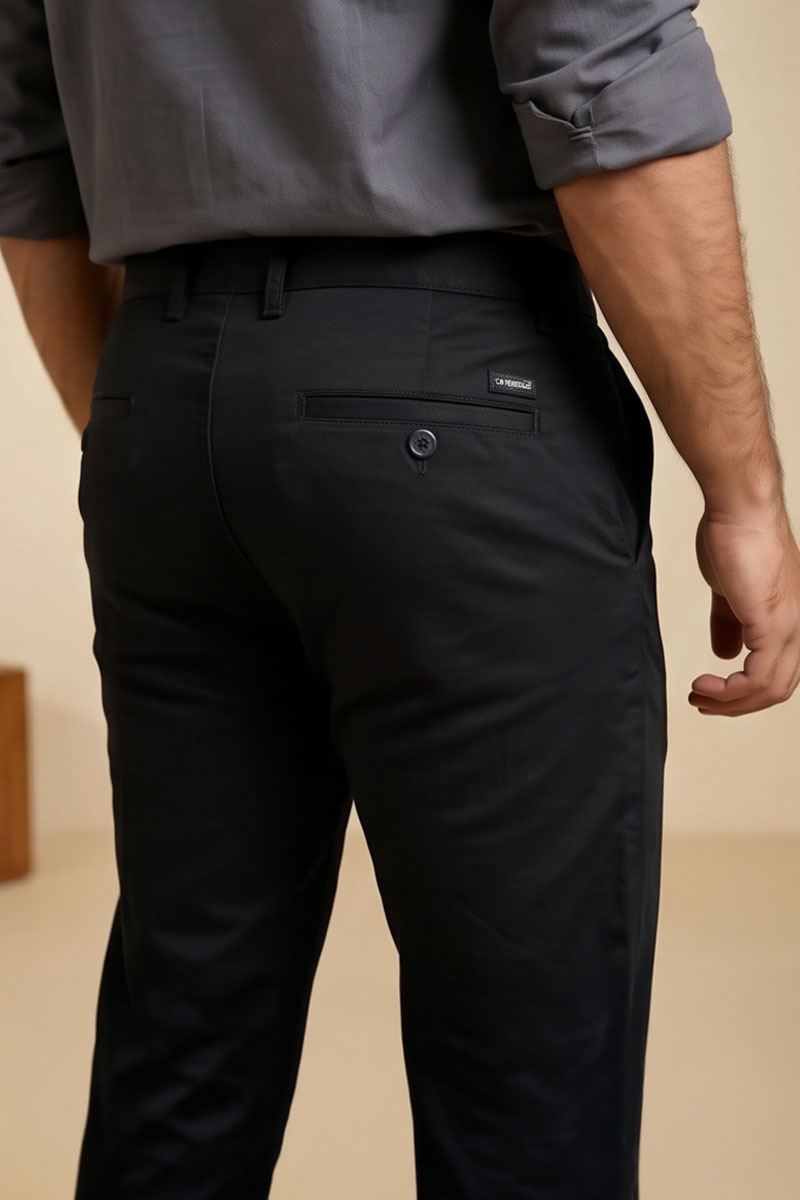 Classic Black Office Pants - Black - 6