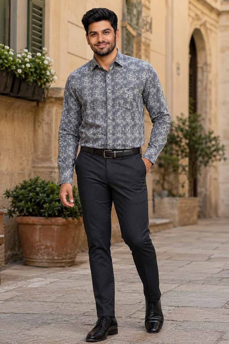 Slate Grey Classic Shirt - E-Grey